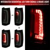 Spec-D Tuning LED TAILLIGHT MATTE BLACK HOUSING AND SMOKED LENS, 2PK LT-DEN07SMLED-SQ-RS